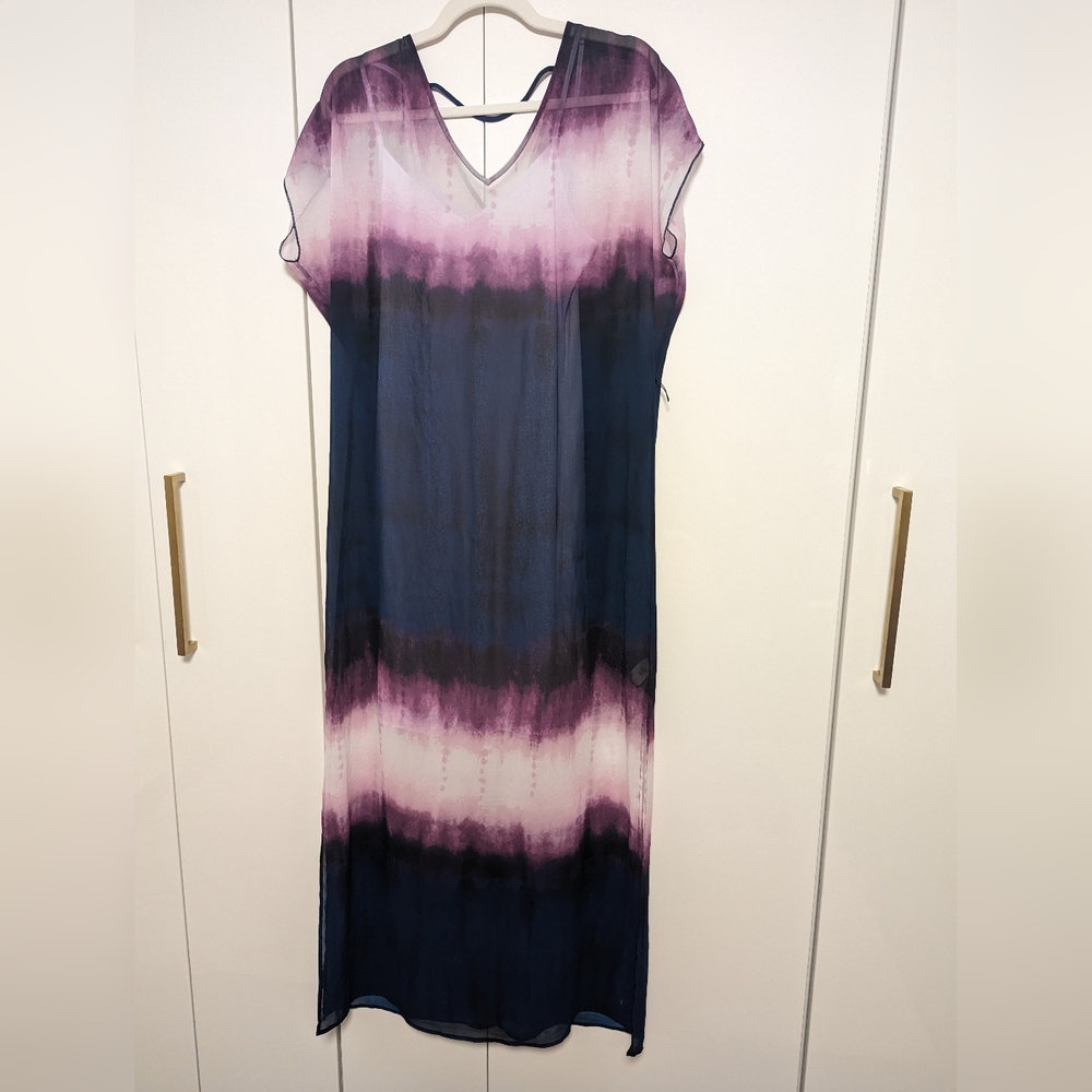 Ombre/Tie Dye Effect Maxi Dress